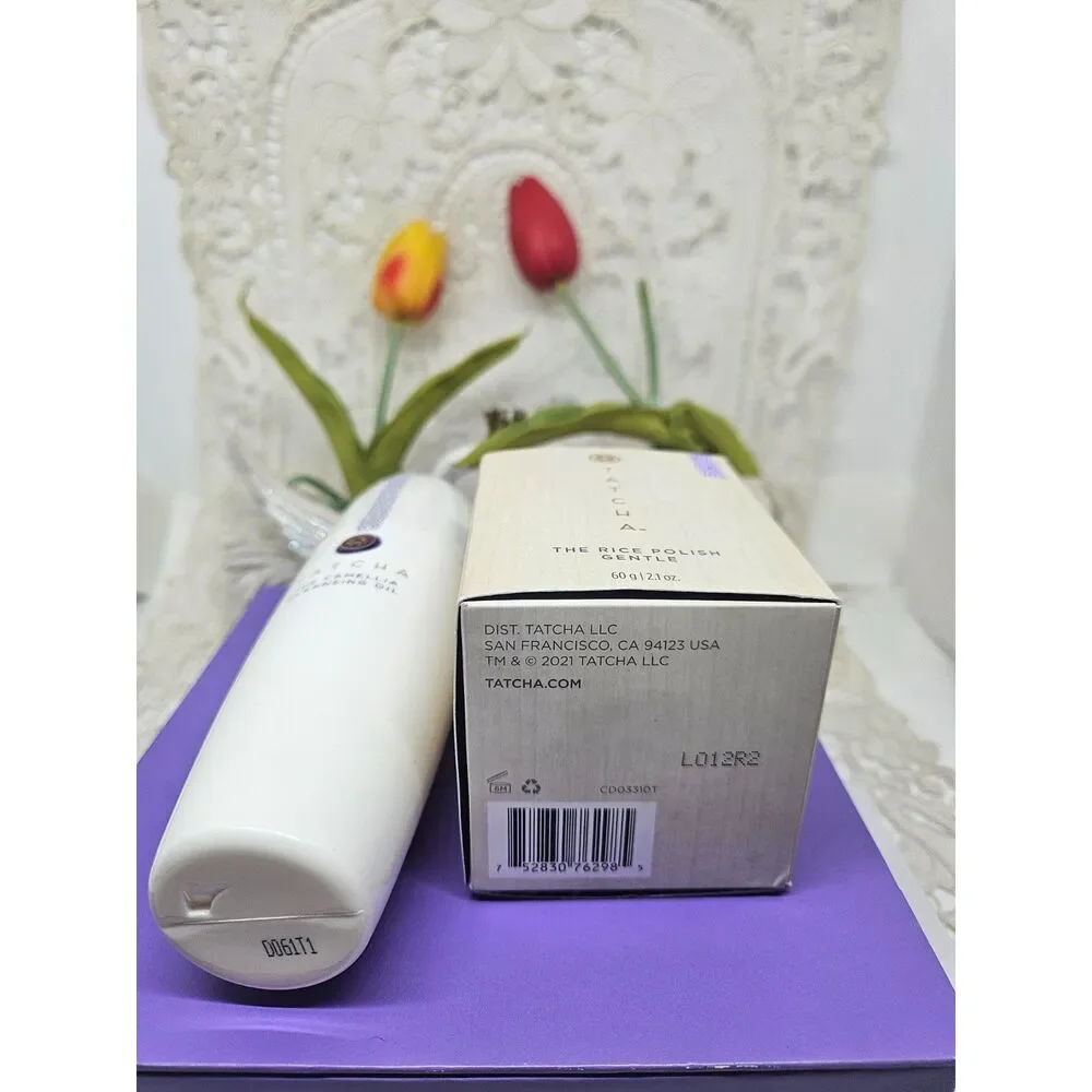 Tatcha Camellia Cleanser Oil 150ML NEW SEALED & Rice Polish GENTLE 60G NIB SET